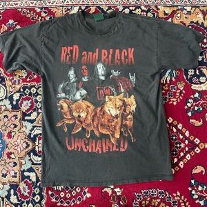 NWO Red and Black Unchained t shirt.